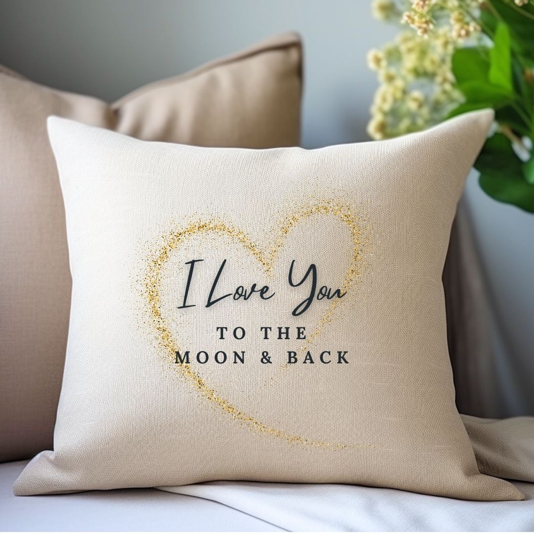Personalised Love You to the Moon & Back Cushion