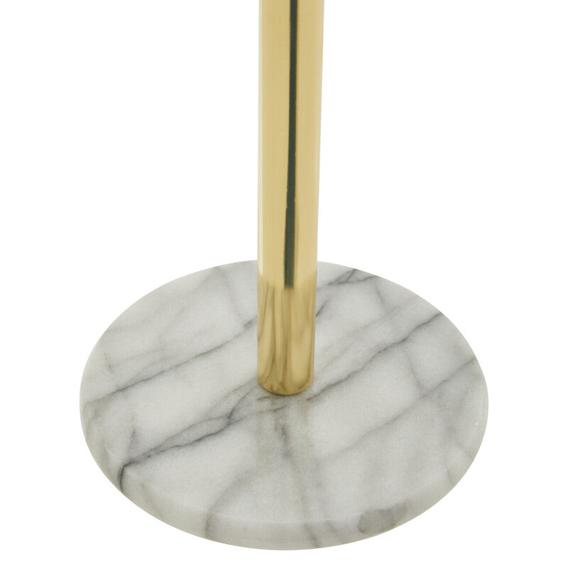 Gold Kitchen Roll Holder with Marble Base | Delphine