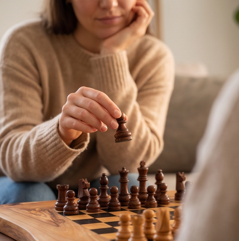 Handcrafted Olive Wood Chess Set – Premium Flat Wooden Chess Board (Multiple Sizes Available)
