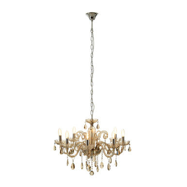 8 Bulb Champagne Glass Chandelier | Morano