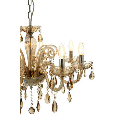 8 Bulb Champagne Glass Chandelier | Morano
