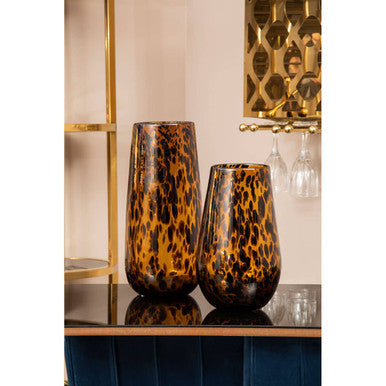 Small Tortoise Shell Effect Vase | Celia