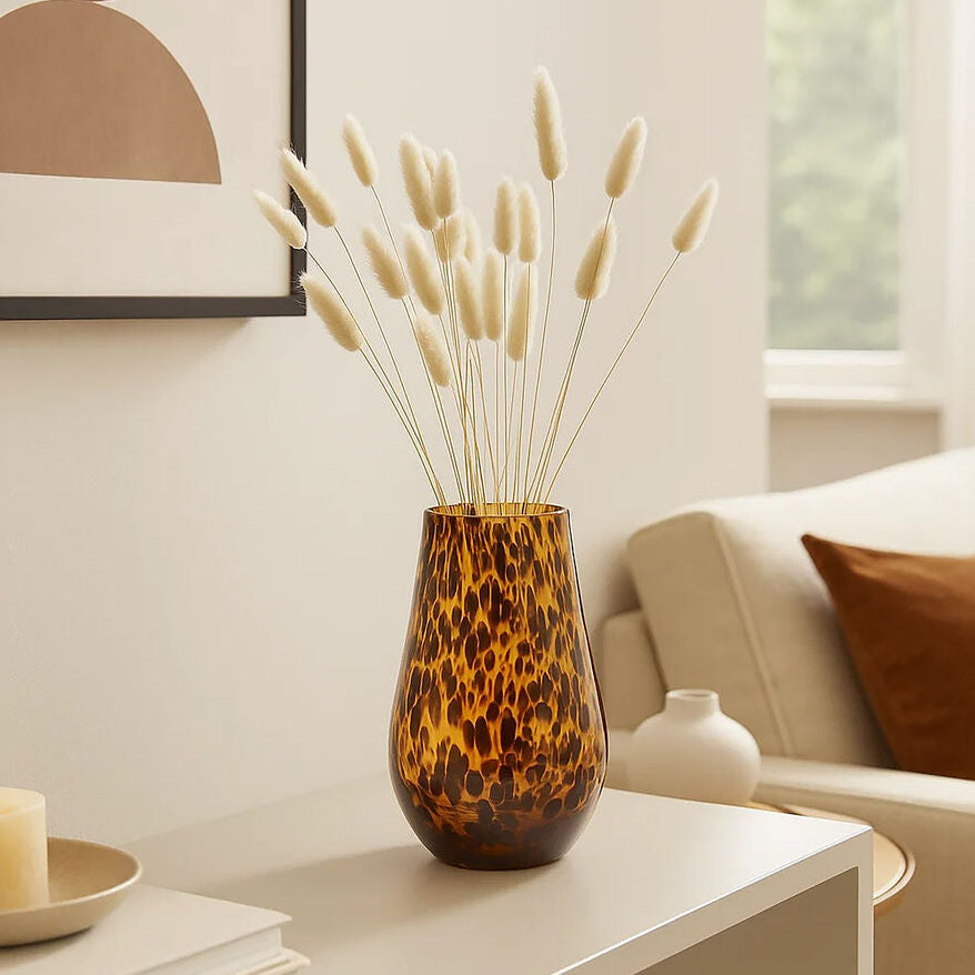 Small Tortoise Shell Effect Vase | Celia