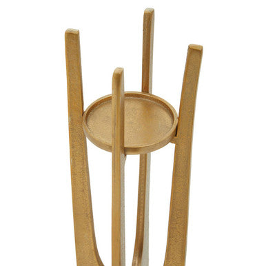 Large Gold Finish Candle Holder | Dante