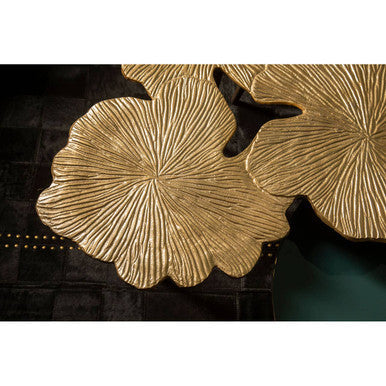 Prato Gold Finish Gingko Large Side Table