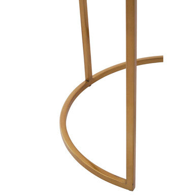Amira Gold and Zinc Finish Set of 2 Nesting Tables